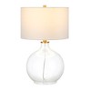 Hudson and Canal 24.75" Tall Table Lamp with Fabric Shade - 3 of 4