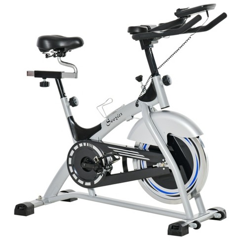 Soozier upright stationary exercise cheap cycling bike with lcd monitor