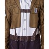 Seven Times Six Attack on Titan Men's Eren Jaeger Scout Regiment Union Suit Costume Multicolored - image 2 of 4