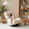 Grungis Modern Foldable Single Sofa with Adjustable Head and Waist, 360 Degree Rotatable Sofa Chair with Stand for Living Room - 2 of 4