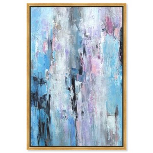Art Remedy Blue Imagination Boho elegant abstract wall art Framed - 1 of 4
