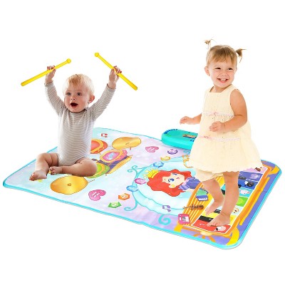 Babyluv "Baby Musical Mat with 55 Sounds, Piano Keyboard & Drum Carpet for Infants, Toddlers, and Kids"Multicolor