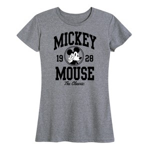 Women's - Disney - Mickey Mouse Collegiate The Classic Short Sleeve Graphic T-Shirt - 1 of 4