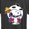 Women's - Peanuts - Snoopy Woodstock Vampire Short Sleeve Graphic T-Shirt - 2 of 4