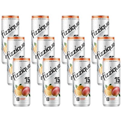 Fizzique Orange Mango Sparkling Protein Water - Case of 12/12 oz