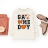 The Juniper Shop Basketball Game Day Coquette Youth Long Sleeve Tee - 3 of 4