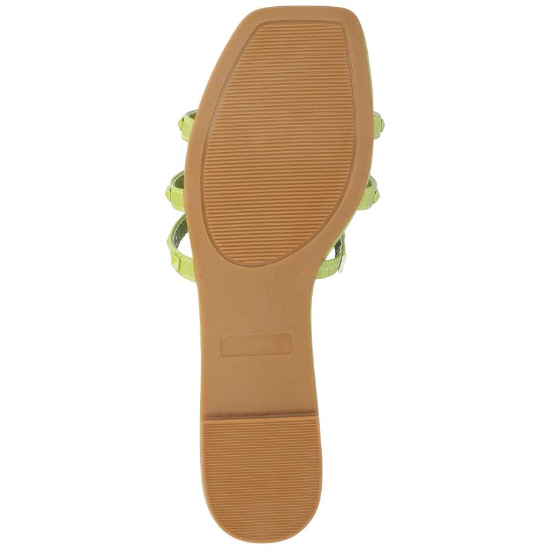 Journee Collection Womens Camarie Slip On Slide Multi Strap Sandals, 5 of 10