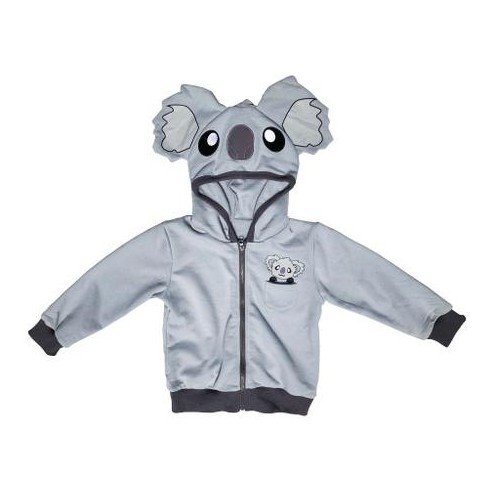 Doodle Pants Koala Hoodie Gray 18M