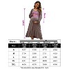 Coolmee Women Casual Smocked V Neck Lantern Long Sleeve Flowy Ruffled Maternity Midi Dress For Baby Shower Photoshoot - 4 of 4