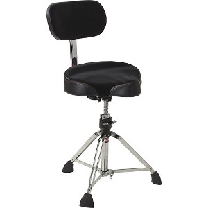 Gibraltar Drum Throne With Oversized Motorcycle Seat and Backrest - 1 of 1