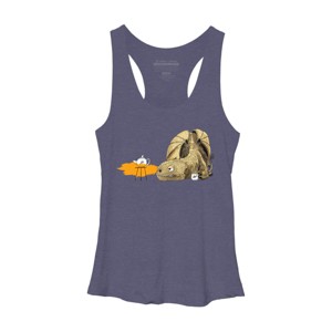 Women's Design By Humans Dragon making Tea By djrbennett Racerback Tank Top - 1 of 3