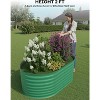 TackView Raised Garden Bed Kit, Outdoor Metal Galvanized Planter Boxes with Safety Edging for Gardening Vegetables, Fruits, Flower - 2 of 4