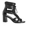 Women's Wide Fit Attitude Lace Up Block Heel - black | CITY CHIC - image 2 of 4