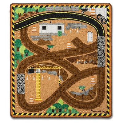 melissa and doug race car rug