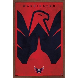 Trends International NHL Washington Capitals - Logo 25 Framed Wall Poster Prints - 1 of 4