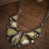 SOHI Women's Multicolour Party Stone Statement Necklace - 3 of 4