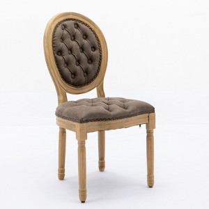 Lyngins French Style Dining Chairs with High Backrest,Kitchen Chairs Set of 2,Chairs for Dining Room,Kitchen - 1 of 4