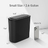 Automatic Motion Sensor Bathroom Trash Can with Lid, 2.6 Gallon Touchless Trash Bin, Smart Garbage Can - 3 of 4