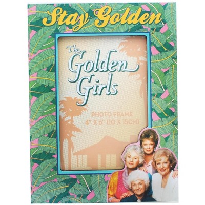 Silver Buffalo Golden Girls Stay Golden 4 x 6 Inch Die Cut Photo Frame