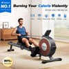 MERACH Magnetic Rower Machine for Home, 16 Levels of Quiet Resistance, Dual Slide Rail with Max 350lb Weight Capacity - 4 of 4