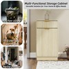 Tilt Out Trash Can Cabinet for 10 Gallon, Hidden Kitchen Garbage Can Cabinet with 1 Drawers, Laundry Hamper - 3 of 4