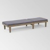 Nadine 2pk Acacia Wood Chaise Lounge Set Gray - Christopher Knight Home - 3 of 4