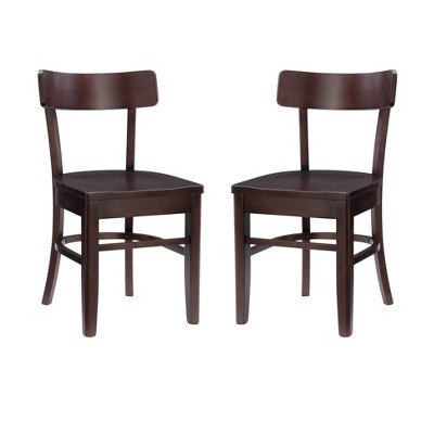 Set of 2 Shawna Chairs Brown - Linon