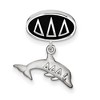 Black Bow Jewelry Sterling Silver Delta Delta Delta Greek Life Bracelet Bead Charm - 2 of 3