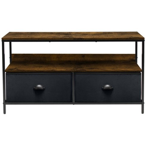 Sorbus Tv Stand Dresser - Black/wood Top : Target