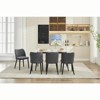 Swivel Bar Stools Set, Upholstered Barstools with Sturdy Metal Base, for Kitchen, Dining Room, Home Bar - 2 of 4
