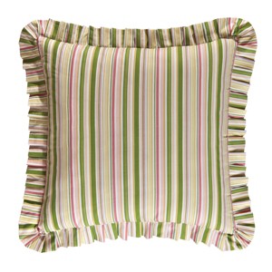 C&F Home 26" x 26" Pink Brianna Stripe Cotton Euro Sham - Machine Washable - 1 of 4