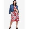 ellos Women's Plus Size Knit Fit And Flare Knit Dress - 3 of 4