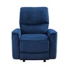Velvet Power Rocker Reclining Chair with One-Touch Control and Removable Seat Back - 3 of 4