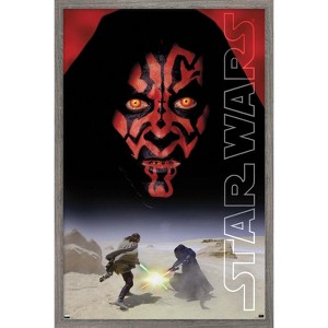 Trends International Star Wars: The Phantom Menace - Darth Maul One Sheet Framed Wall Poster Prints - 1 of 4