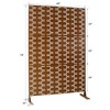 PAGED Outdoor Privacy Screen, Metal Patio Privacy Screen, Freestanding Decorative Privacy Screen for Deck Balcony Patio, Fence Privacy Screen - 3 of 4