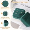 Unique Bargains Velvet Ring Organizing Display Mini 3 Slot Jewelry Storage Box - 3 of 4
