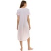 Jaclyn Intimates Junior Woman's Lush Luxe Short Sleeve Sleepshirt - 4 of 4
