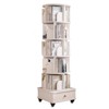 TOAOTBNBO 5 Tier Rotating Bookshelf with Drawer, Floor-Standing Bookcase With Stroage Cabinet, Wood Display Book Shelf for Bedroom - 2 of 4