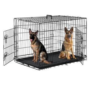 BestMassage 24/30/36/42/48 Inch Dog Crate Dog Cage Dog Kennel with Double Door Removable Tray & Handle Indoor Outdoor Pet Crate - 1 of 4