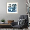 Amanti Art Eucalyptus in Blue Glassware by Sue Riger Wood Framed Wall Art Print - 4 of 4