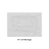 Lux Premium 100% Cotton Ultra-Soft Reversible Bathroom Rug-Durable Tufted Weave, Highly Absorbent Solid Pattern for Multipurpose use - 3 of 4