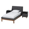 Baxton Studio Valencia Mid-Century Modern Fabric Upholstered Bedroom Set - image 2 of 4