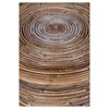 East At Main Cameron Rattan Stool - Brown: Round Wood Frame, No Assembly, 150 lbs Capacity - 2 of 3
