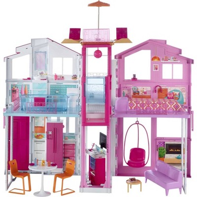Barbie 3-Story House with Pop-Up Umbrella!