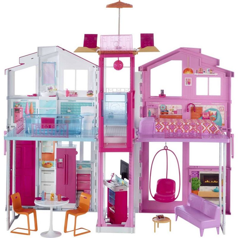 Barbie 3-Story House with Pop-Up Umbrella!, 1 of 8