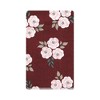 Hudson Baby Girls Cotton Flannel Burp Cloths, Burgundy Floral, One Size - 3 of 4