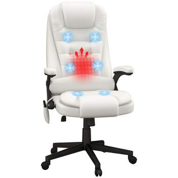 HOMCOM High-Back Massage Office Chair, Heated Reclining Computer Chair with Remote