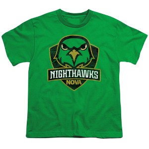 Northern Virginia Community College Distressed Primary Logo Kids T-Shirt For Youth Kelly Green - 1 of 4