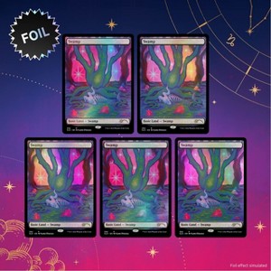 Magic the Gathering Magic: The Gathering Secret Lair - Premium Foil Edition - The Astrology Lands: Capricorn - 1 of 2