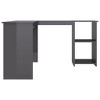 Clihome Modern L-Shaped Computer Desk, Adjustable Corner Workstation with Ample Storage Shelves for Compact Spaces - 4 of 4